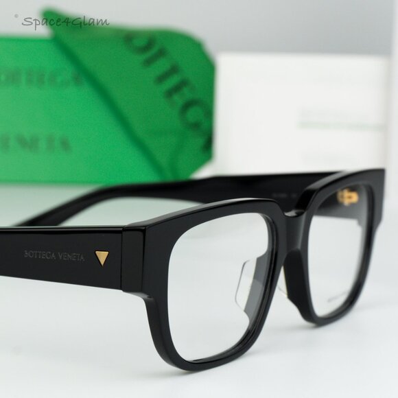 BRAND NEW Bottega Veneta BV1289O 001 Black Demo Square Women Eyeglasses - Picture 3 of 8